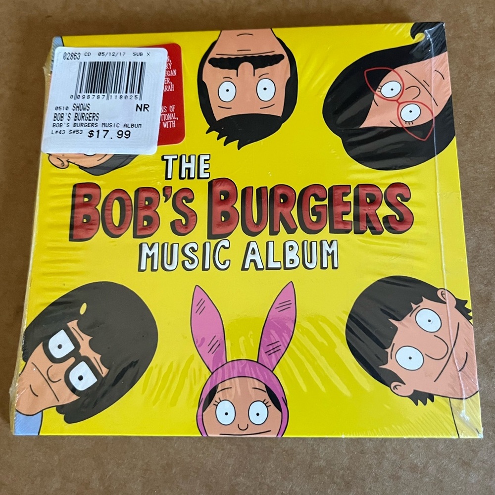 NWT Bob’s Burger’s Music Album CD Never Opened.